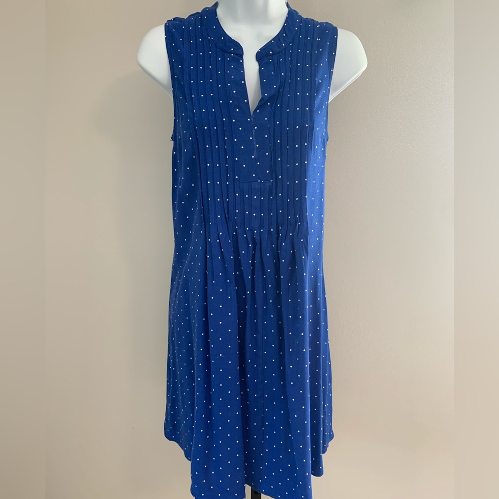 Old Navy Blue Dress/Tunic with White Dots